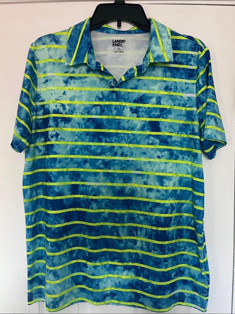 Land’s End boys sz xxl 18-20 H collar shirt , lightweight breathable fabric